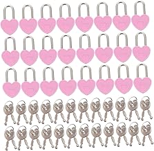 OSALADI 24 Pçs Cadeado Diário Caixa De Joias Antigas Mini Caixas De Joias Caixa De Armazenamento De Lembrança Pequeno Cadeado Em Forma De Coração Com Chave Caixa De Joias Vintage Cadeado