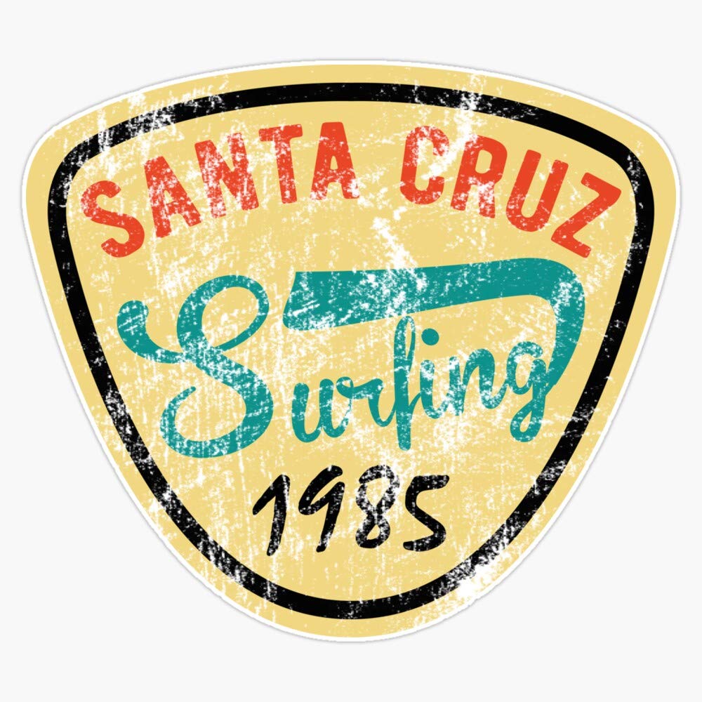 Santa Cruz Surfing Sticker Vinyl Waterproof Sticker Decal Car Laptop Wall Window Bumper Sticker 5"