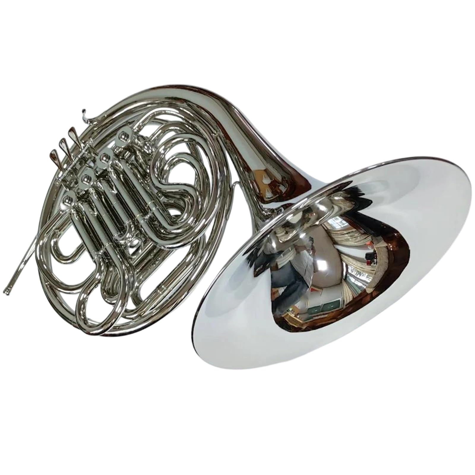 Klassisches Waldhorn Vernickeltes Doppel-Waldhorn Mit 4 Klappen