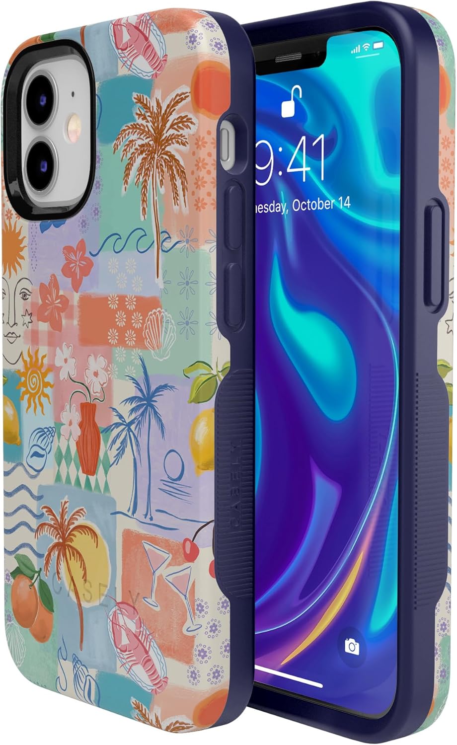Casely iPhone 11 Case | Tropical Heat | Beachy Collage | Bold Protective Design