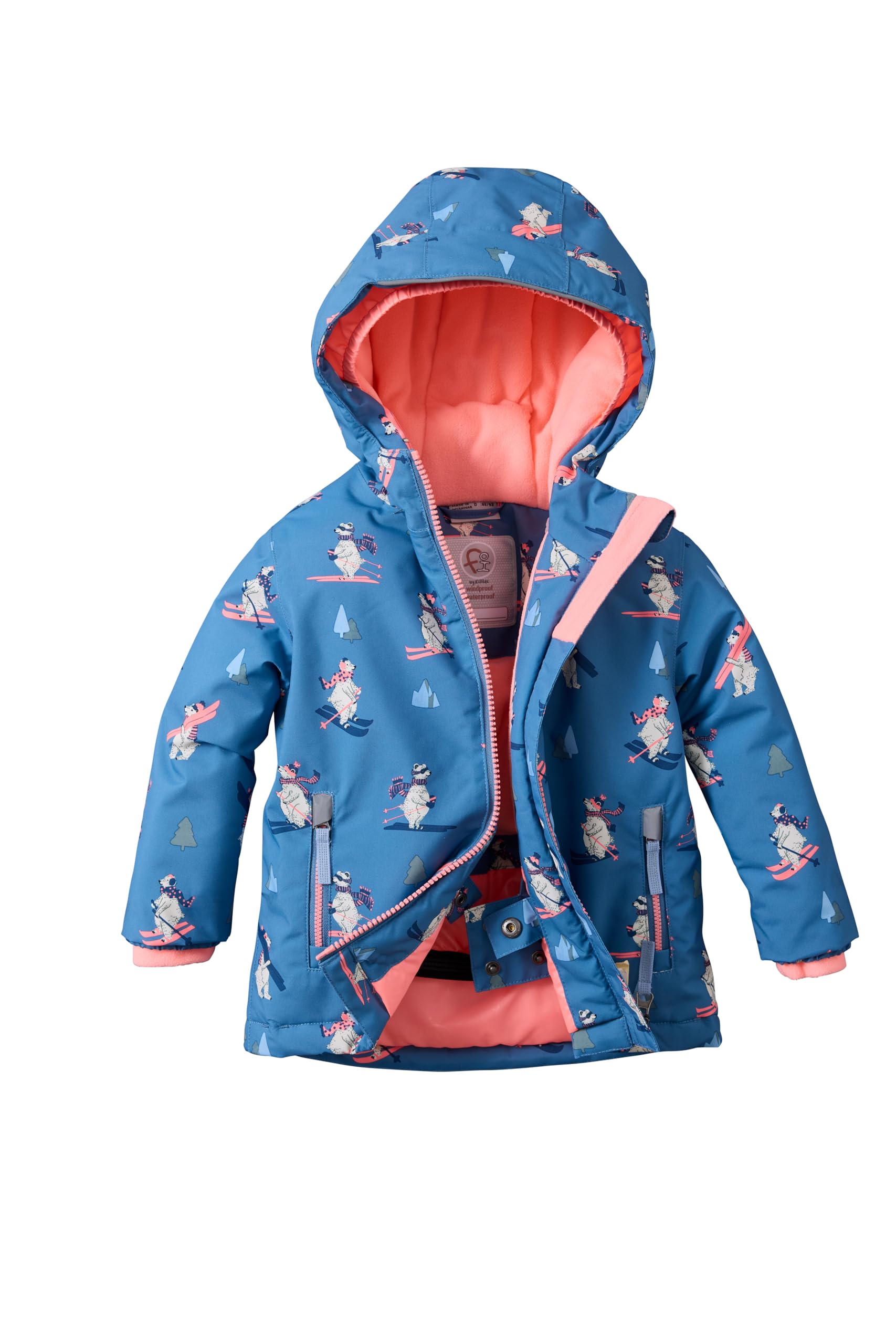 first instinct by killtec Unisex Kinder Fisw 27 Mns Ski Jckt Skijacke/Funktionsjacke mit Kapuze, "Grow-Up" Funktion und Schneefang