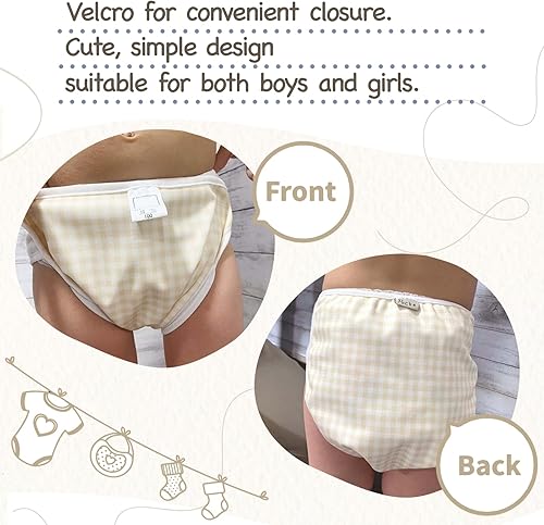 Miniatura 3 de POCKE  Juego de 2 fundas para pañales de tela para bebé, con velcro, a prueba de fugas, a prueba de fugas, para niño y niña, lindo paño simple