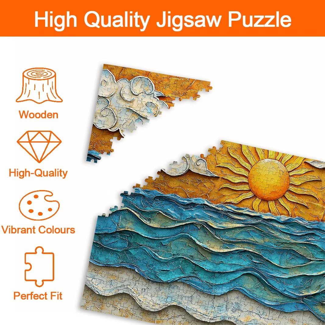 Puzzle Sonne, Puzzle 1000 Teile Erwachsene, Klassische Puzzles, Deko -8595