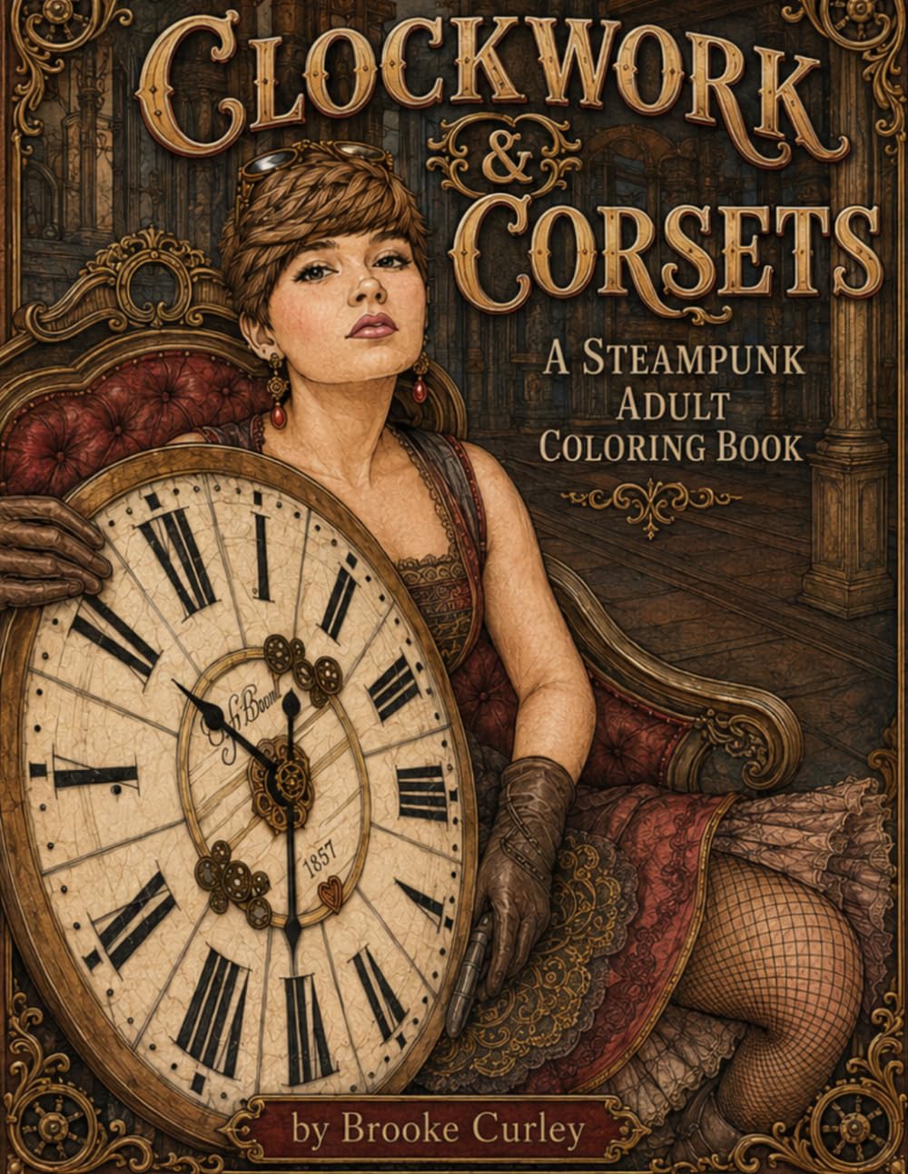Clockwork & Corsets: A Steampunk Adult Coloring Book