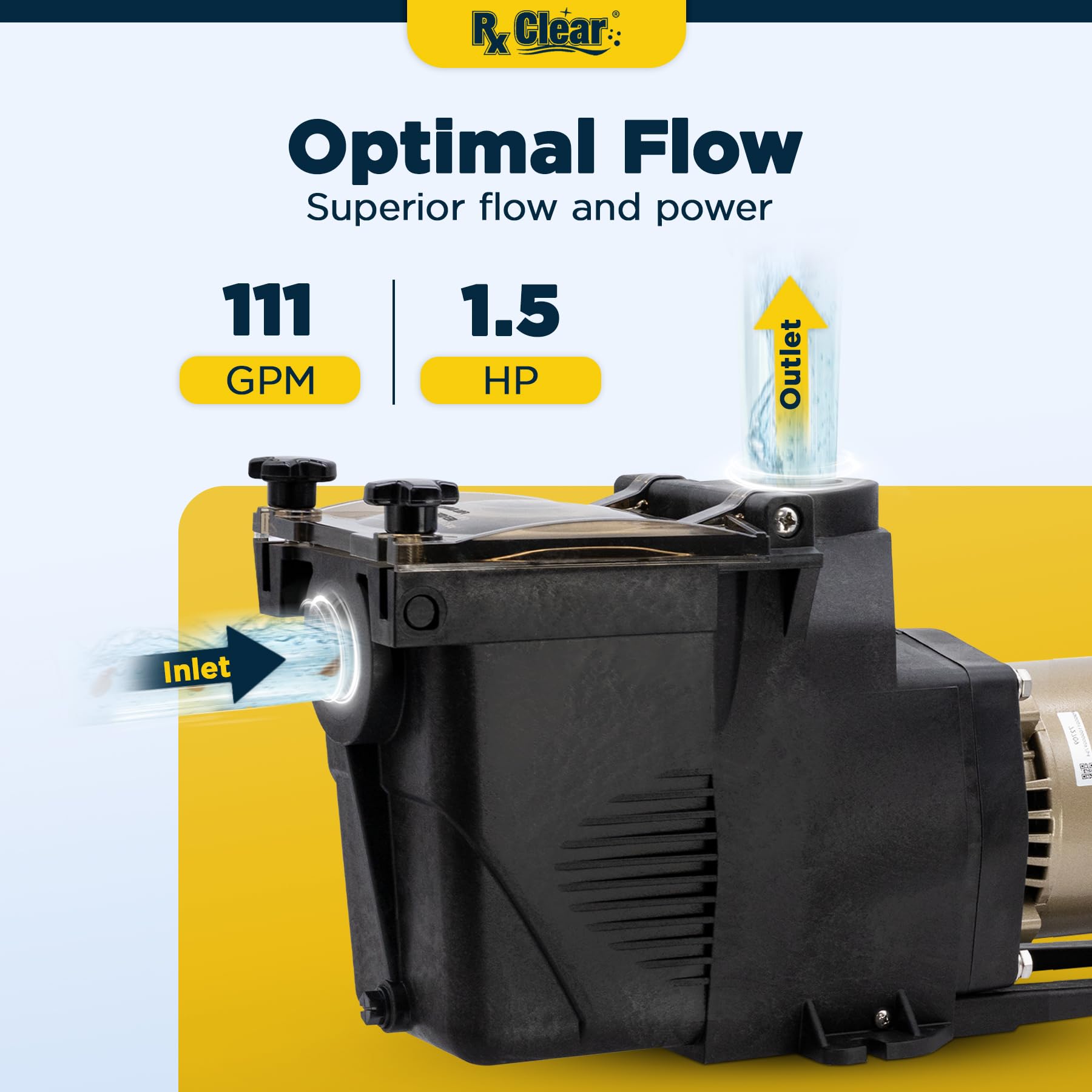 Amazon.com: Rx Clear Ultimate Niagara 1.5 HP Inground Swimming