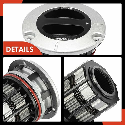 Miniatura 7 de A-Premium 2 piezas delantero izquierdo y derecho 4WD accionador de buje de bloqueo manual, conjunto de eslabones de eje compatible con Ford F-250