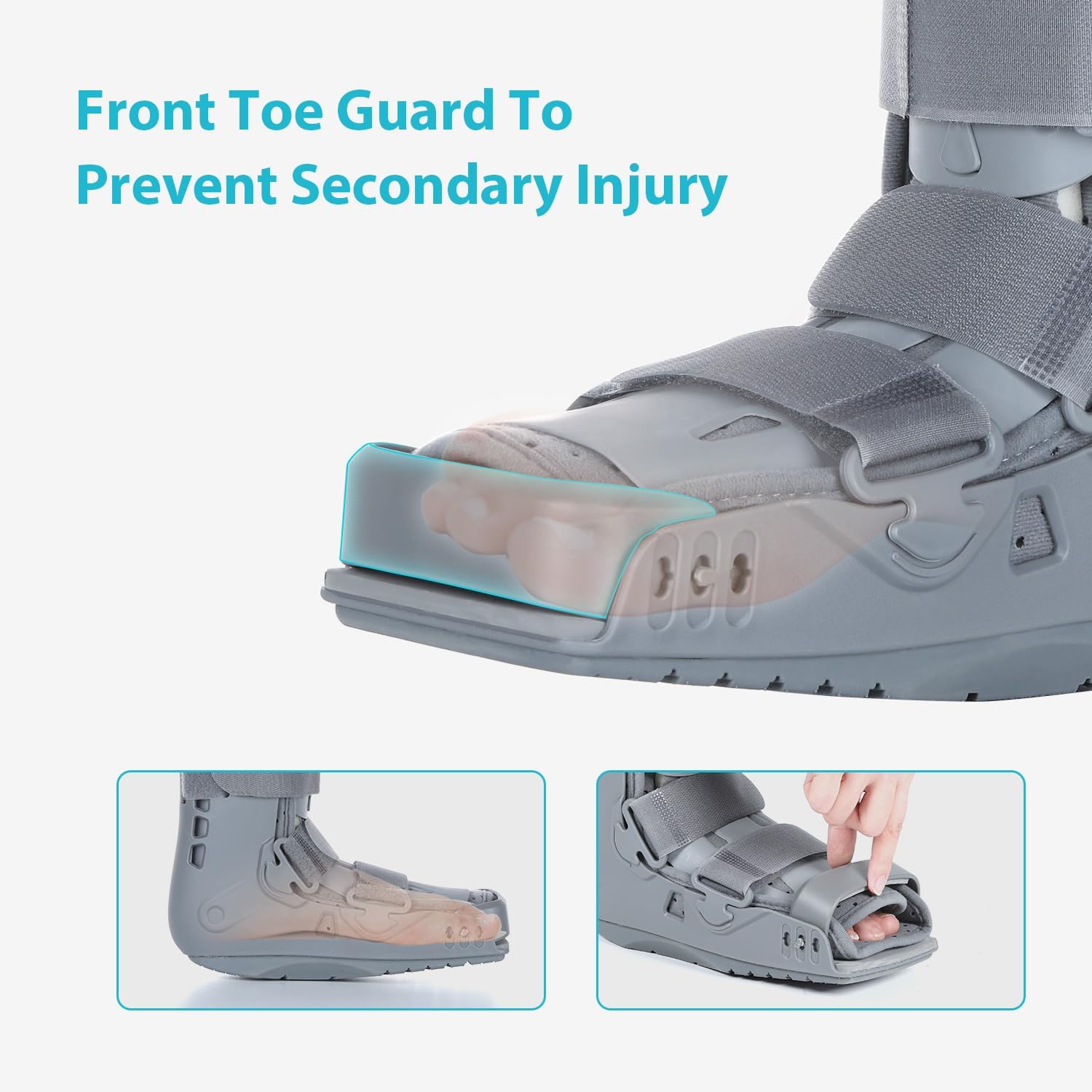 Botas cortas Air Walker L, soporte para fracturas de tobillo y esguinces de pie | Pequeño