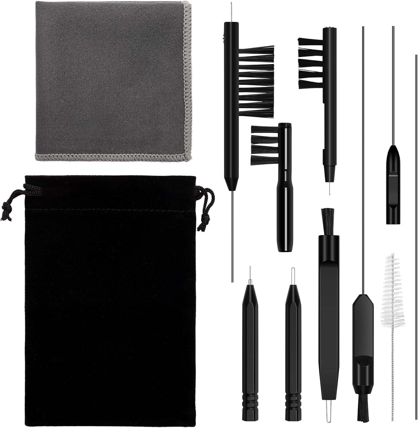 12PCS Hearing Aid Cleaning Tools, Multi-Function Hearing Aid & Amplifier Cleaning Kits with Wax Loop and Magnet Contain Screwdriver, Different Cleaning Brush, Storage Bag 12PCS Hearing Aid Cleaning Tools, Multi-Function Hearing Aid & Amplifier Cleaning Kits with Wax Loop and Magnet Contain Screwdriver, Different Cleaning Brush, Storage Bag