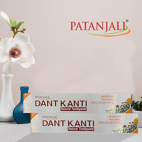 Miniatura 7 de Patanjali Dant Kanti Pasta de dientes natural 100gm (paquete de 10)