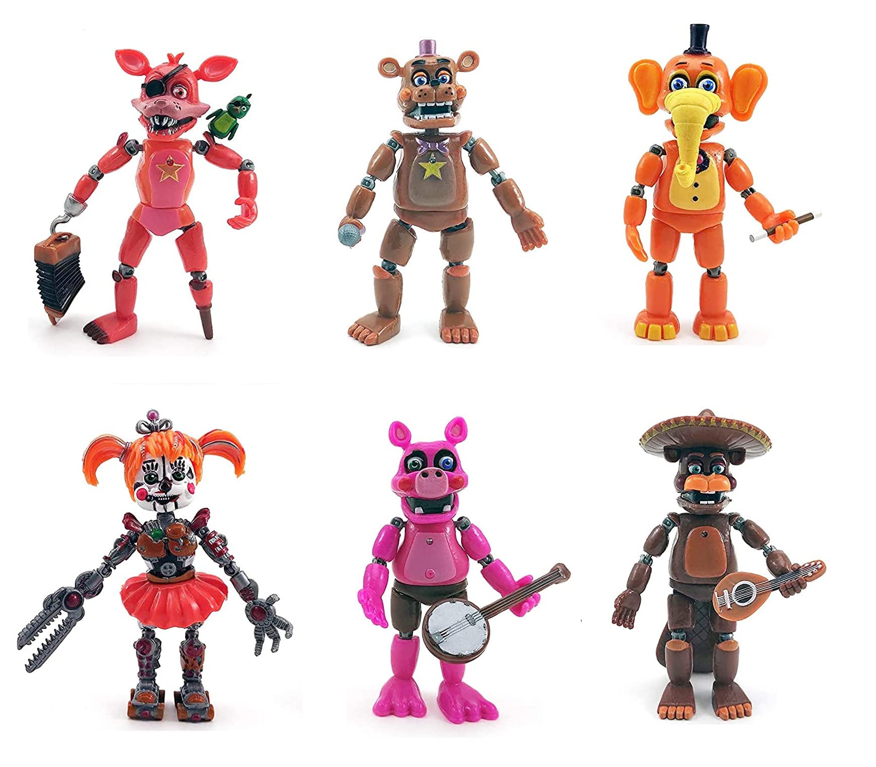 Buy Set of 6 pcs. Inspired by Five Nights at Freddy's Pizzeria