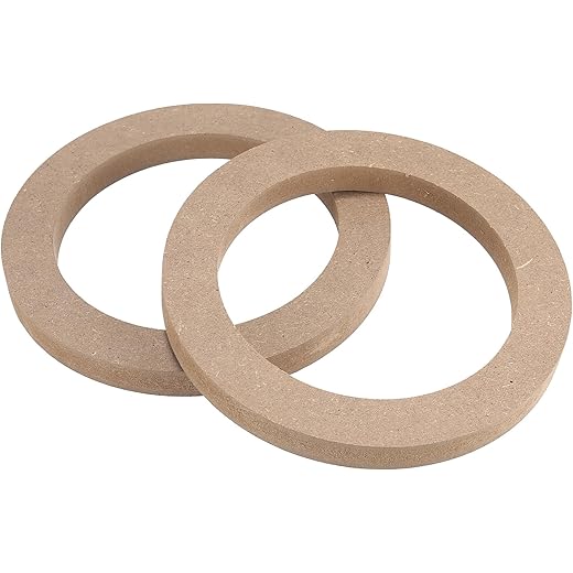 Unifizz 2Pcs Car 5 Universal Wooden Car Speaker Subwoofer Mo