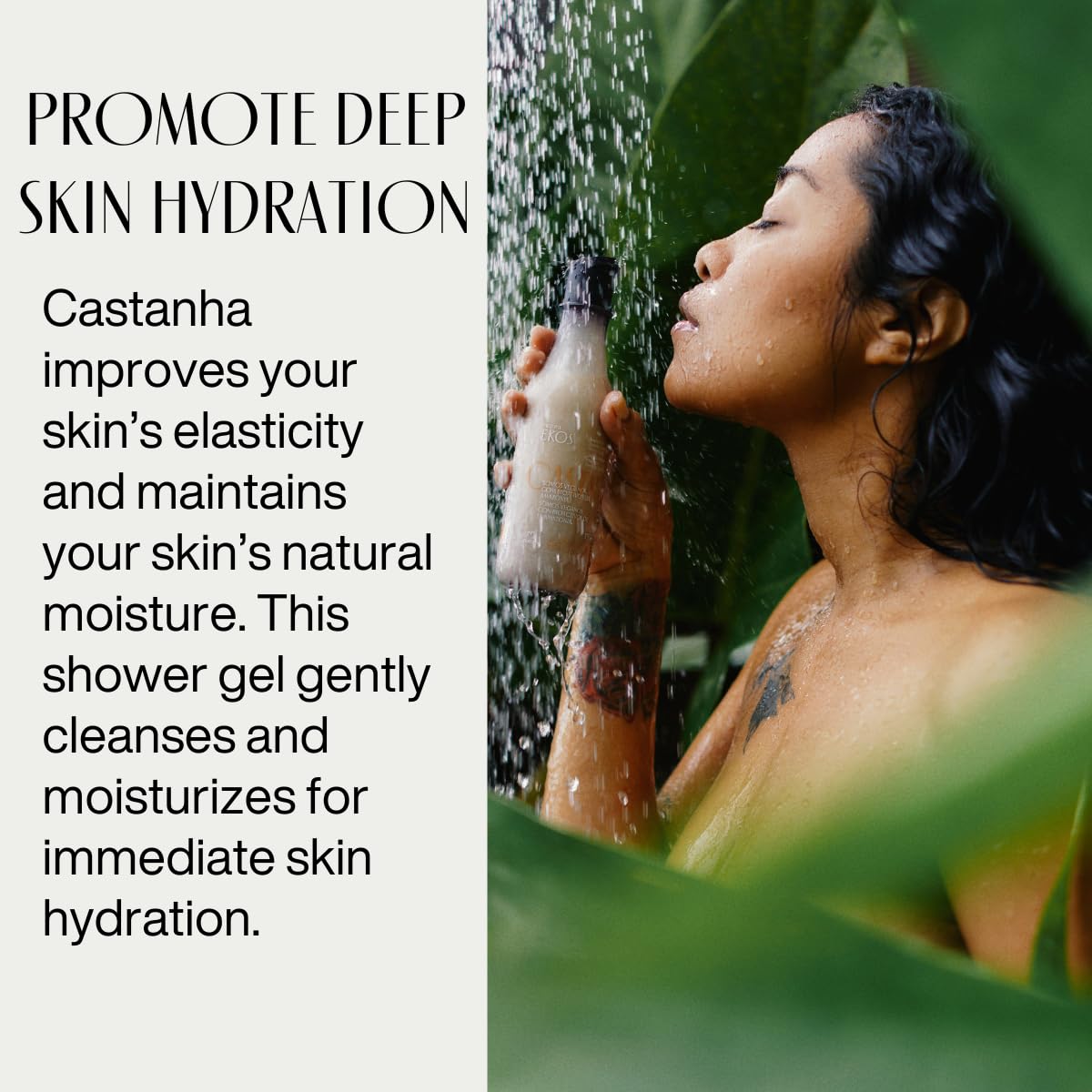 natura - Ekos Castanha Renourishing Creamy Shower Gel - Deep Hydration - Omega 6, 9 - Light Texture - Body Wash - Vegan Skin Care - Brazilian Beauty Secrets - Self Care & Body Care - 6.5 fl oz (195ml) - Image 4