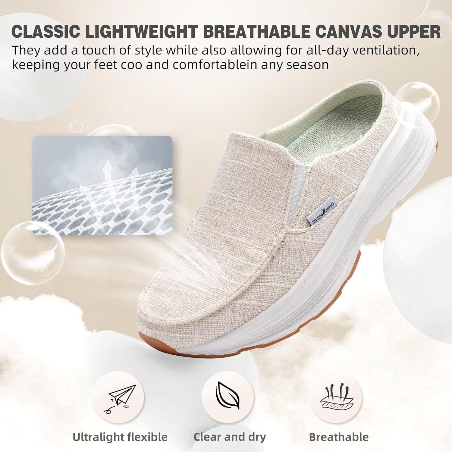 OrthoComfoot Women's Orthopedic Slip-On Loafers Walking Shoes: Comfortable Arch Suppor Slippers for Plantar Fasciitis, Casual Soft Orthotic Shoes for Foot and Heel Pain Relief - Image 6