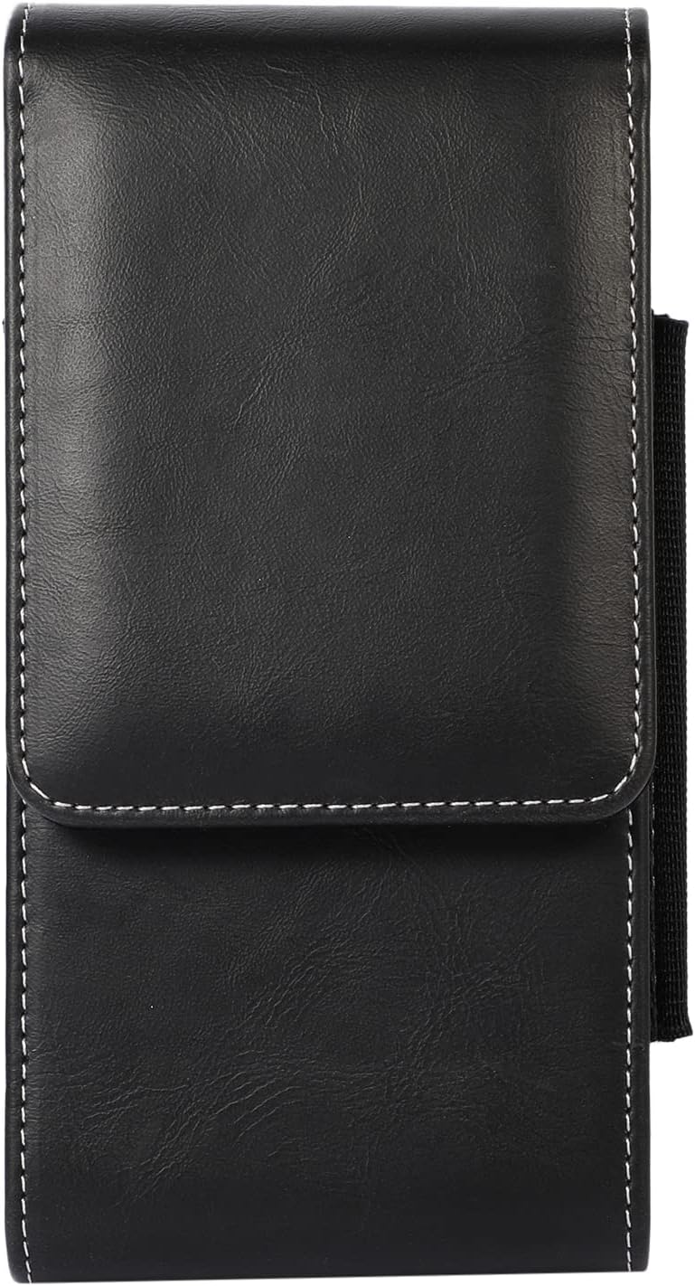 Dual Phone Holster Pouch Case 2 Cell Phone Belt Holder for S24 Ultra S24+ Plus S23 Ultra S22 Ultra S21+ S20+ A15 A55 A54 A53 A35 A2514 Pro Max Moto G Stylus 2023 Pixel 6 (Black) - Image 4