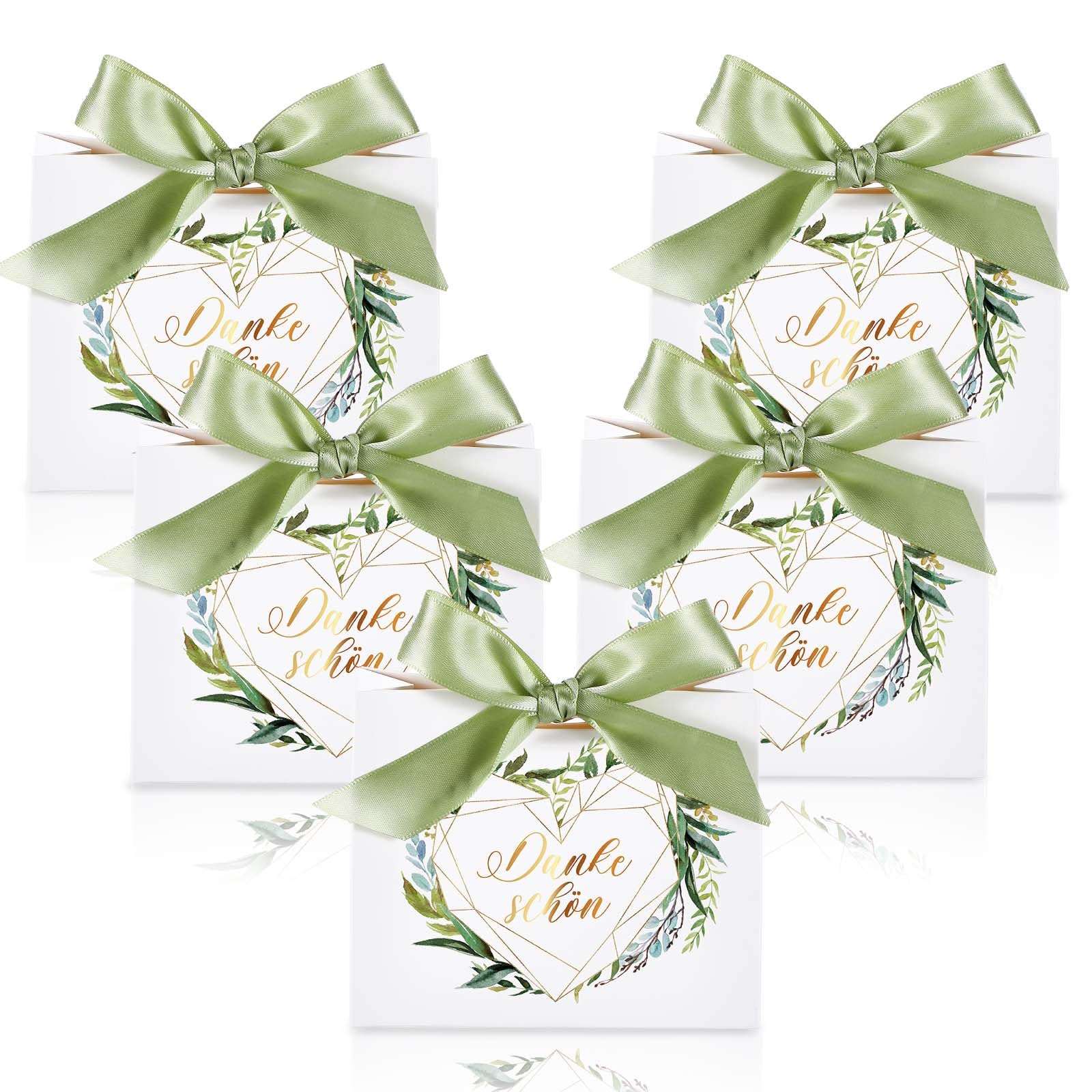 Ieron 20 Pezzi Sacchetti Regalo di Ringraziamento con Fiocco Nastro Piccole Buste Regalo di Carta Sacchetti bomboniere per Festa di Matrimonio Festa di Compleanno