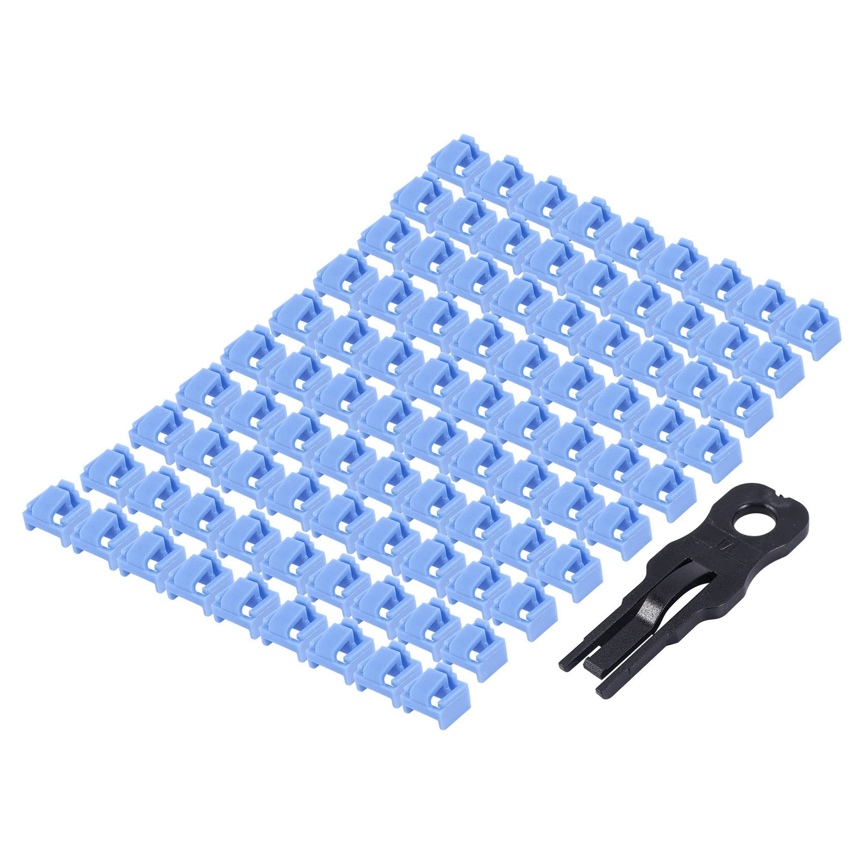 2000-Teiliger RJ45-Anschluss Ethernet-LAN-Hub Staubschutzkappe Blockierschutz mit ProprietäRem Schloss und SchlüSsel