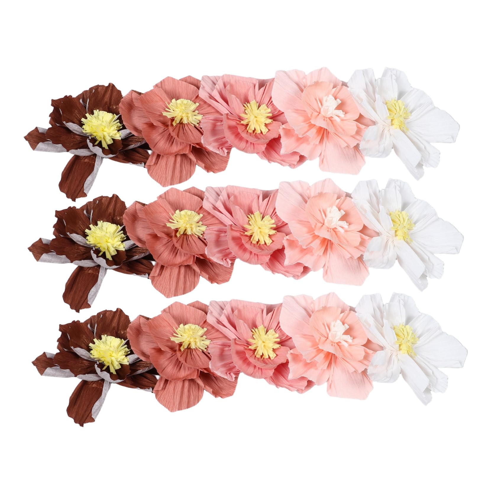 Décorations murales fleurs pastel en papier pour habiller une fête ou un anniversaire