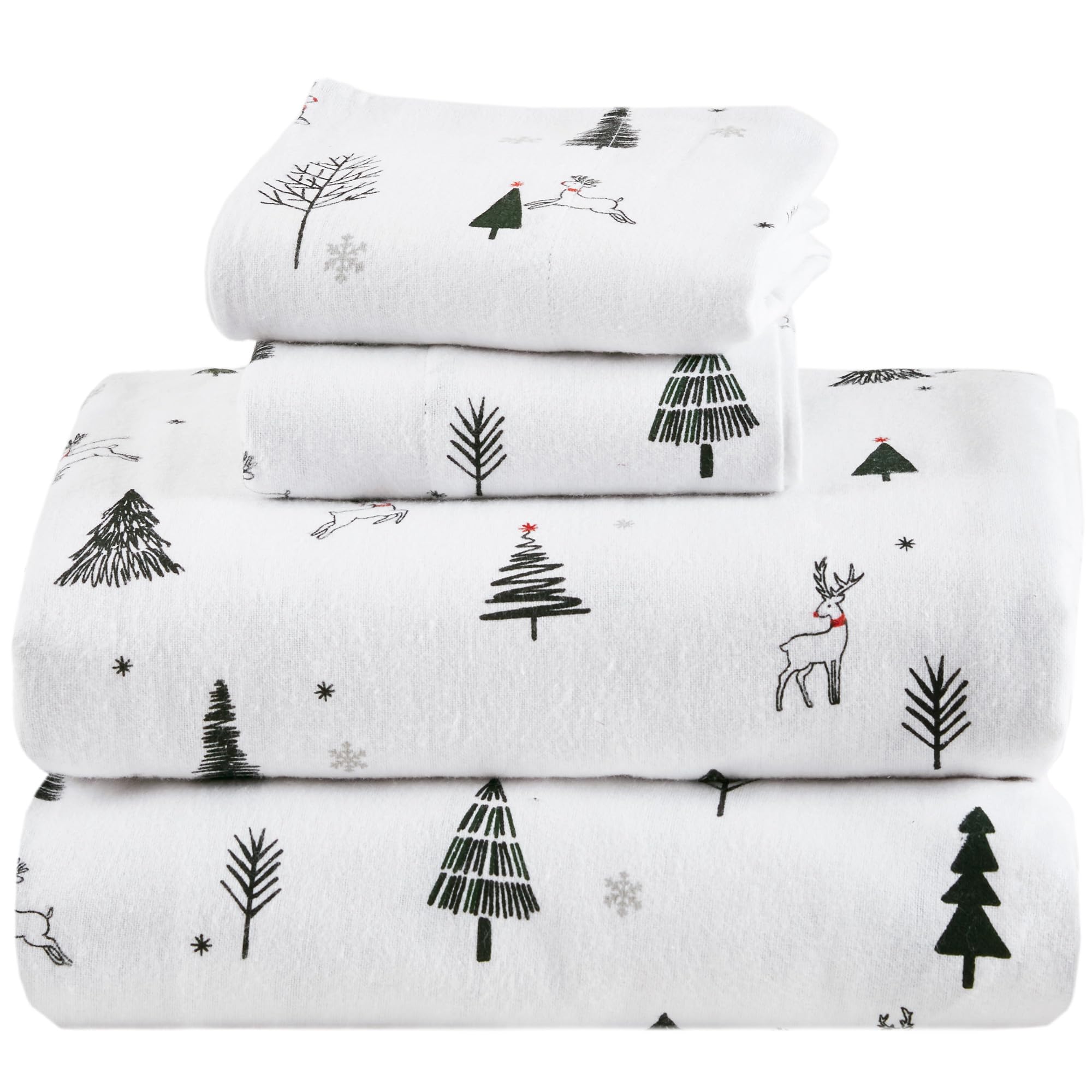 Comfort Spaces 100% Cotton Flannel Sheets Twin