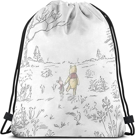 Amazon Co Jp くまのプーさん ナップサック ジムサック プールバック 巾着バック スポーツバック 体操服入れ 大容量 軽量 部活 ジム バスケ 遠足 水泳 男の子 女の子 アニメ キャラクター M コード 42x50cm シューズ バッグ