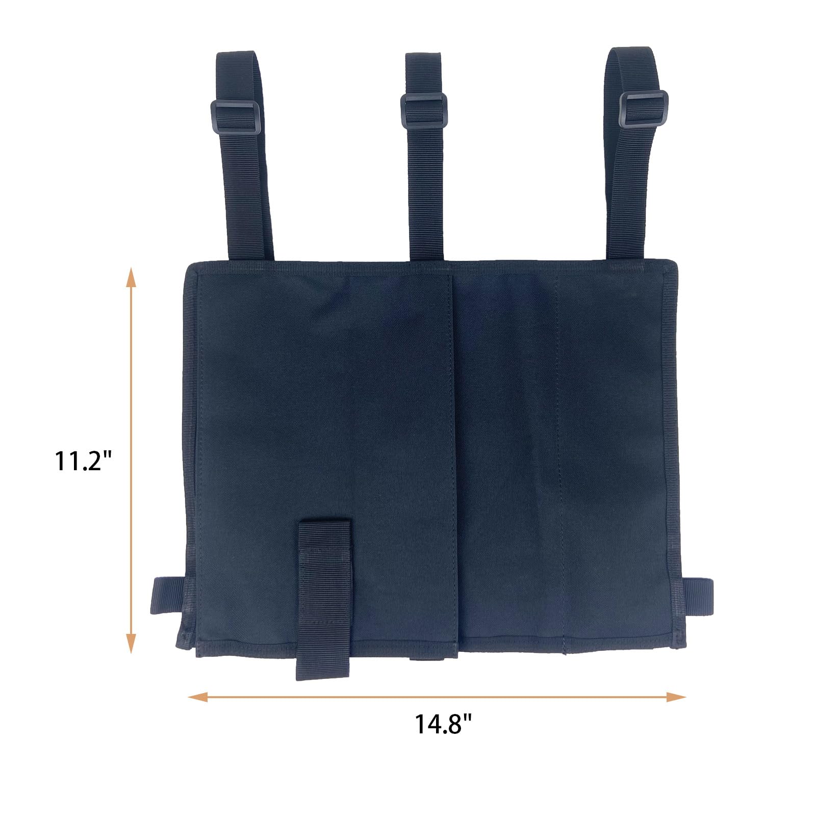 KUNFALY Kayak Storage Bag with Buckle Strap and Bungee Ball Latching System Attaches to Seat Tackle Organizer for Kayak Fishing