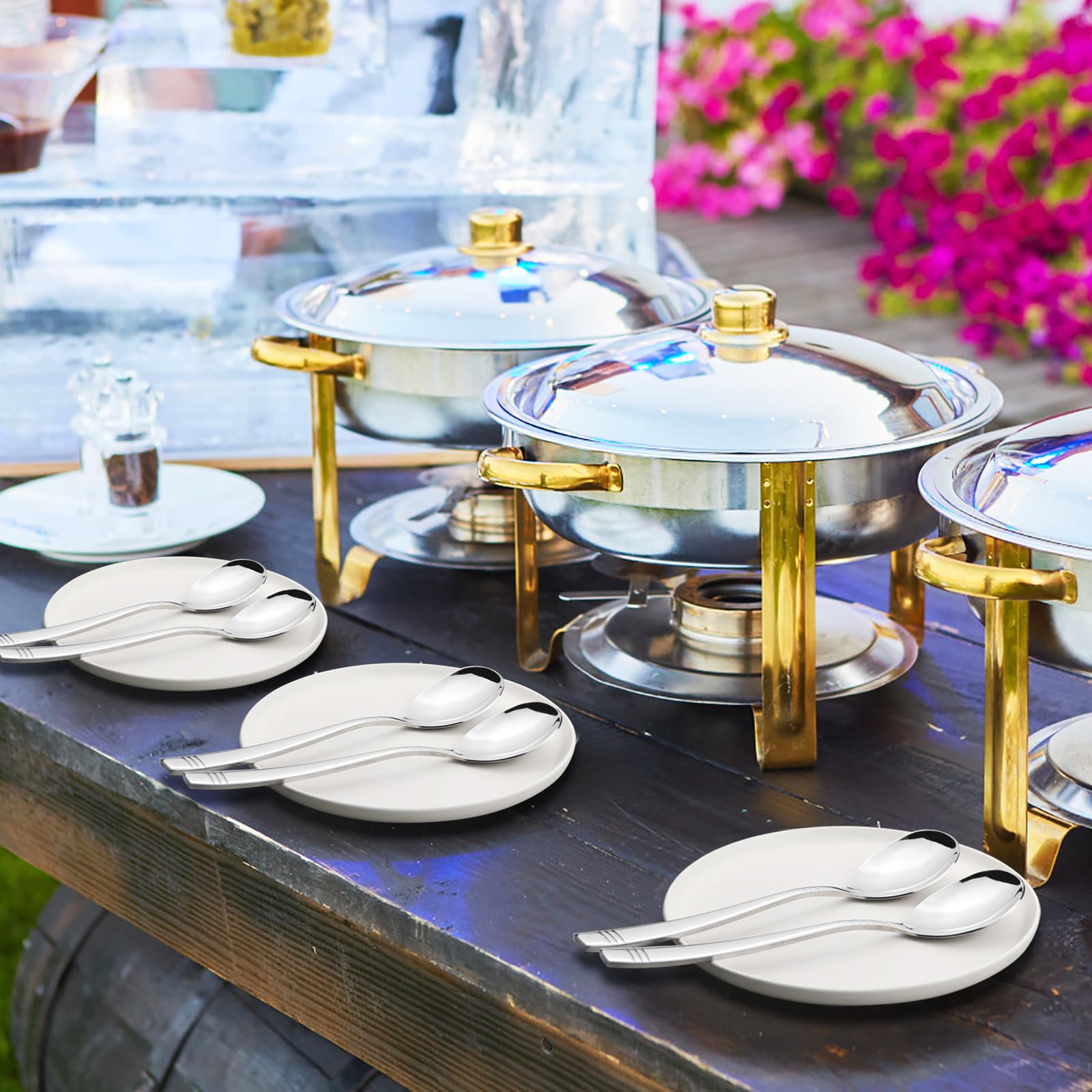 Buy Stainless Steel Serving Spoons Set Of 6 By VarEesha At 100% OFF By