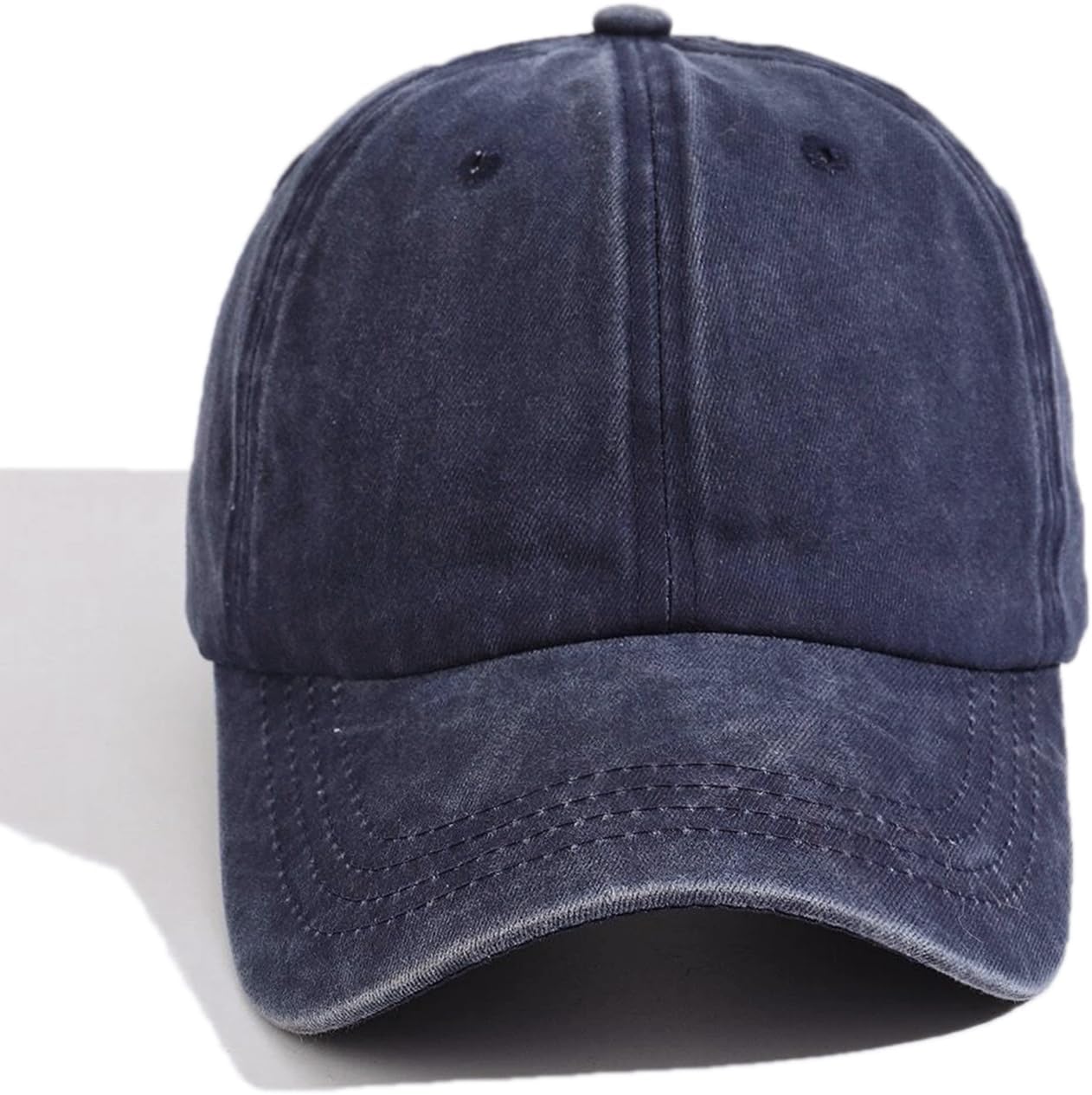 9 Pieces Vintage Washed Baseball Cap for Men Women Unisex Adjustable Distressed Dads Hat - Image 4