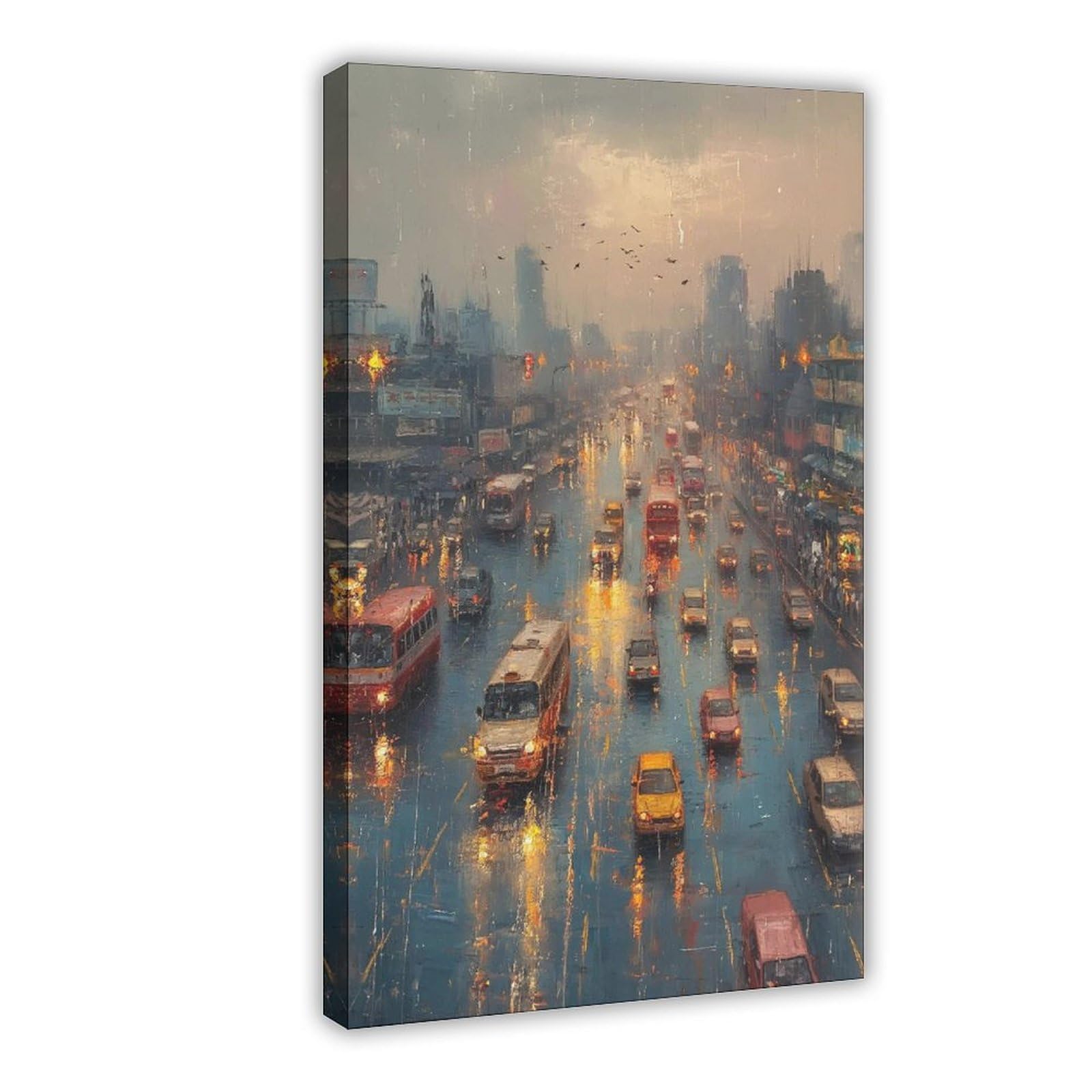 Bareronor Mumbai India Canvas Poster for Living Room Decor Gift