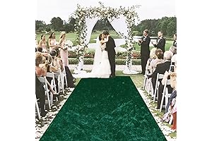 Premium Emerald Green Carpet Runner for Decorating Grand Celebrations