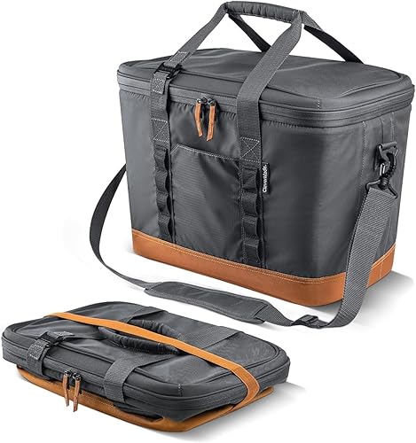 Miniatura 13 de CleverMade Collapsible Insulated Cooler Bag – Leakproof Soft Cooler for Beach, Travel, Car – Bottle Opener Gris-Carbón,Shadow Gray - Nevera Tahoe -