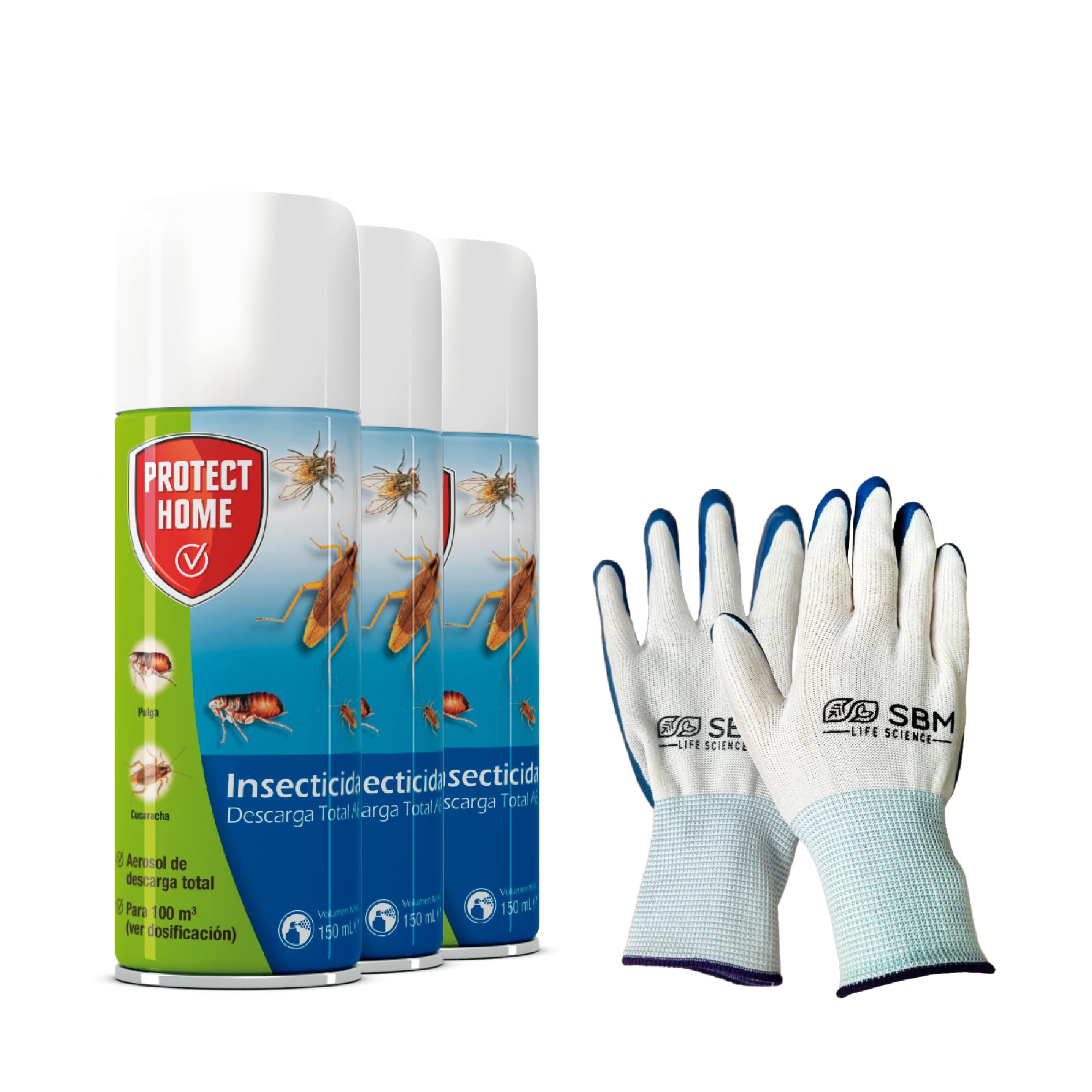 Protect Home - Insecticida Descarga Total, automático, 150ml pack 3