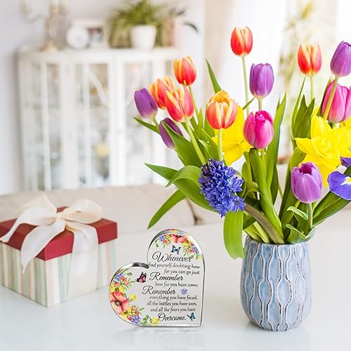 Miniatura 5 de Regalos de acrílico inspiradores de graduación 2023 para mujeres regalos de corazón para clase de 2023 regalos de graduación universitaria