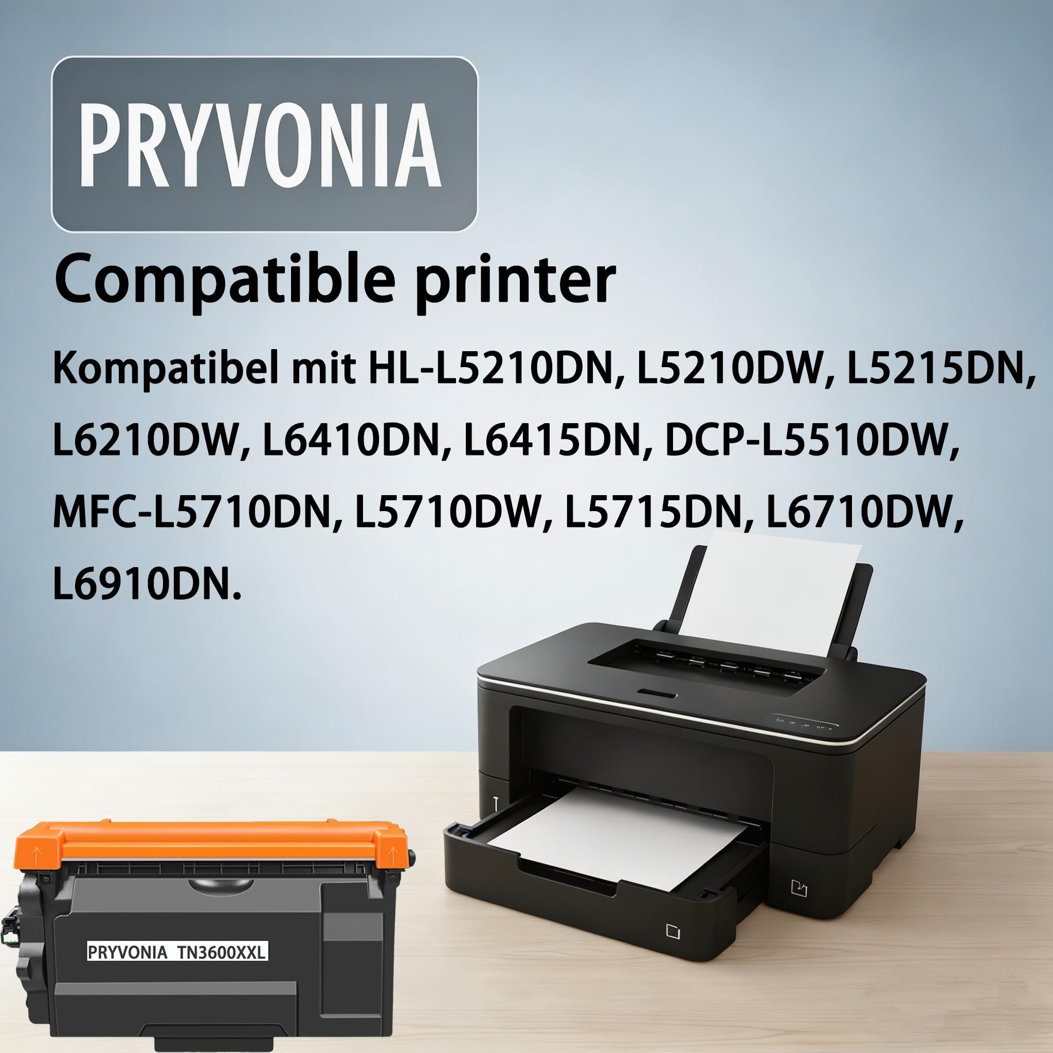 TN3600XXL toner czarny do Brother HL-L5210DN L5210DW L5215DN L6210DW L6410DN DCP-L5510DW MFC-L5710DN L5710DW L5715DN L6710DW L6910DN zamiennik do TN-3600 TN333 600XL 1 opakowanie BK)