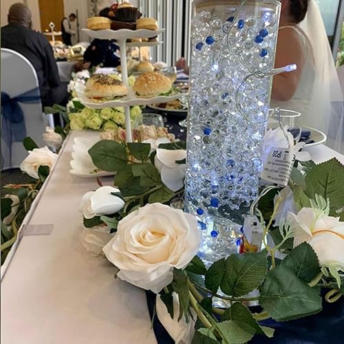 Miniatura 5 de 160 cuentas flotantes para centro de mesa, perlas flotantes para jarrones, decoración de perlas, boda, cumpleaños, soporte para cepillos, uso