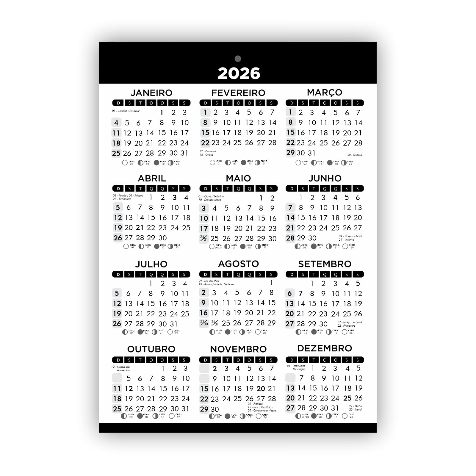 Imagem ilustrativa sobre Ainda restam cinco feriados nacionais em 2026; confira as datas