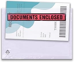 Triplast 100 x A6 Printed Document Enclosed Wallet (158 x 110 mm) | Peel & Seal Clear Plastic Envelopes/Sleeves/Pockets/Wallets | Attach Invoices, Packing Lists & Delivery Notes to Parcels