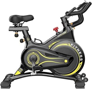 WENKA Spinning Bike Exercise Bike, Home Gym Commercial Stationary Bike, Magnetically Controlled Ultra-Quiet Aerobic Exercise Bike Sports Equipment