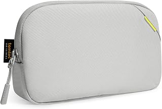 tomtoc Recycled Portable Storage Pouch Bag Case Accessories Organizer Compatible with MacBook Laptop Charger, Mouse, Cables, Hub, Power Adapter, Power Bank, Toiletries, Cosmetics, Personal Items