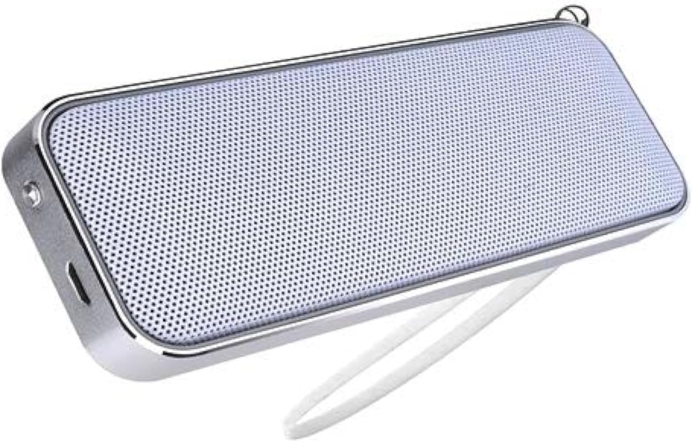 Ultra Slim Rectangular Bluetooth Speaker (White, ST150)