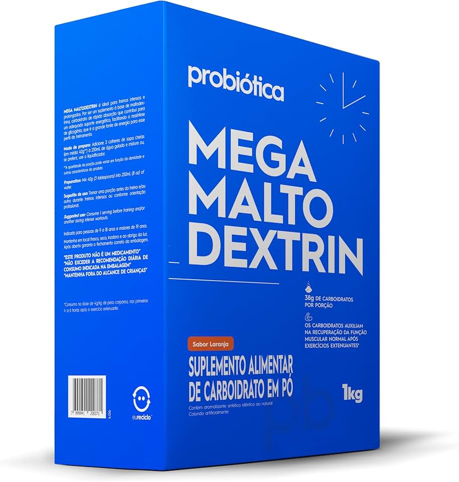 Mega Maltodextrin, Probiótica, Laranja, 1 kg