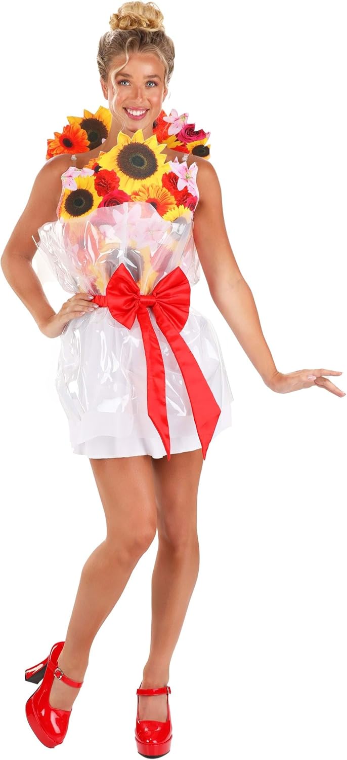 Bouquet of Flowers Costume for Women | Vibrant Floral Dress | Surprise Your Love This Valentine's Day