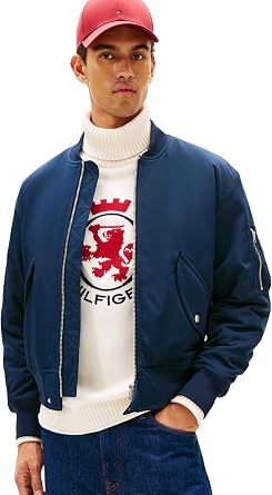 Tommy Hilfiger Men s Authentic Bomber Jacket with Zip