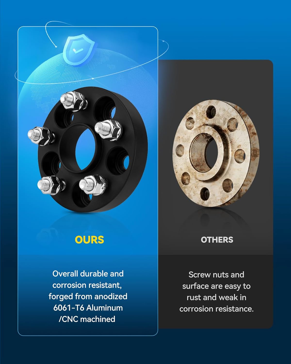 PHILTOP 5x108 Wheel Spacers 1 inch for Volvo, 2 Pcs 5 Lug Hub Centric Wheel Spacers with 63.4mm Hub Bore M12x1.5 Studs fit for 2008-2013 C30, 2006-2013 C70, 2004-2011 S40, 2012-2018 S60