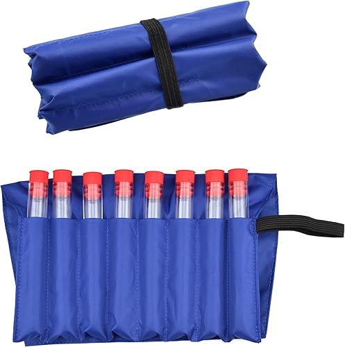 welsoon Kit de especias de viaje con estuche, 8 tubos vacíos para exteriores, camping, senderismo, viajes, rollo ultraligero organizador de especias