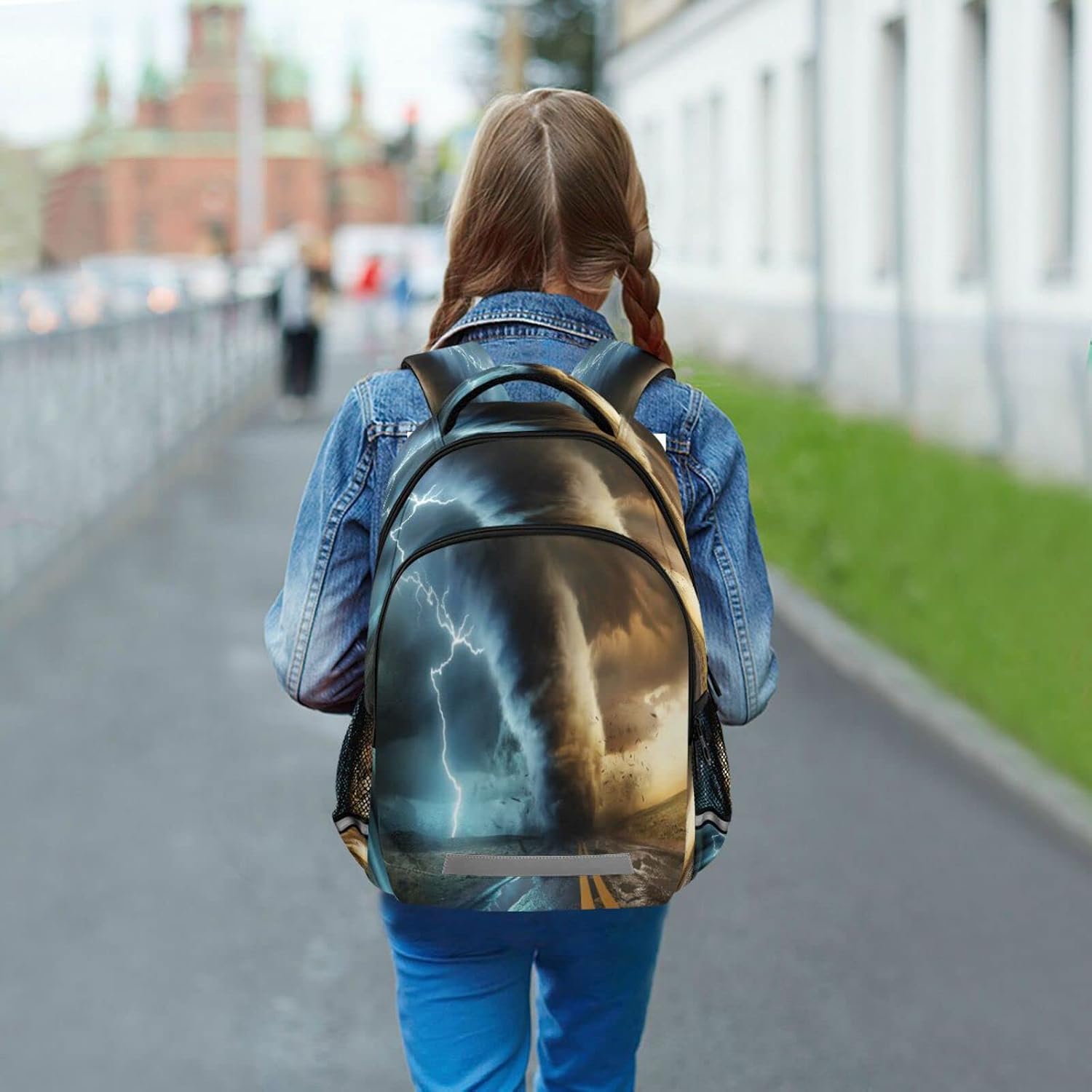 Powerful Tornado Backpack for Girls Kids Boys School Bookbags,Student Laptop Backpack Carrying Bag Casual Travel Packs