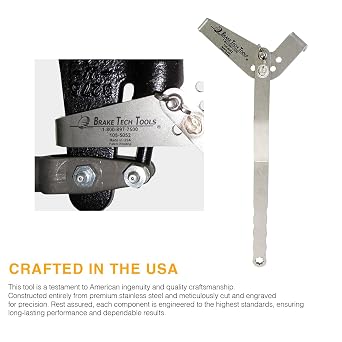 Made in America Brake Tech Tools Slack Tech Tool Stainless Steel Brake Inspection Tool Quickly Check the Brake Adjustment on Class 7-8 Trucks and Trailers with S-Cam Brakes BT-1055052