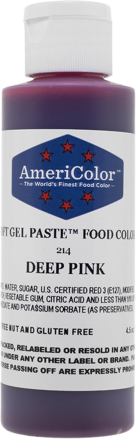 Amazon.com: Americolor Soft Gel Paste Food Color, 4.5-Ounce, Deep Pink