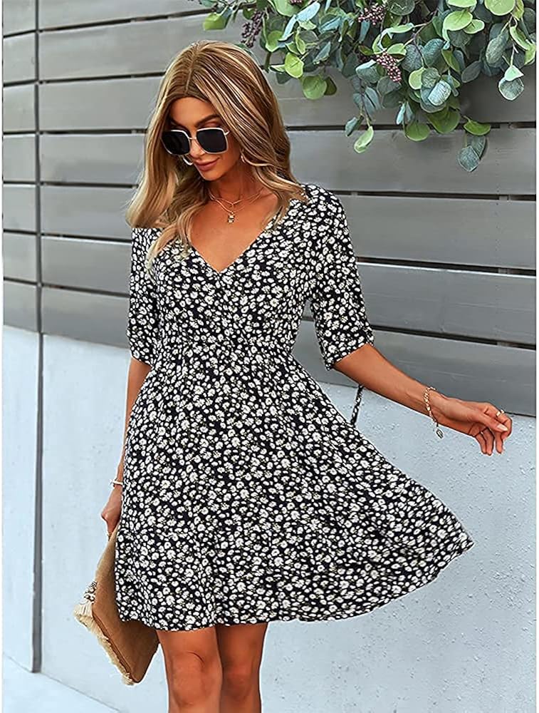 Floral flowy mini dress Clearance