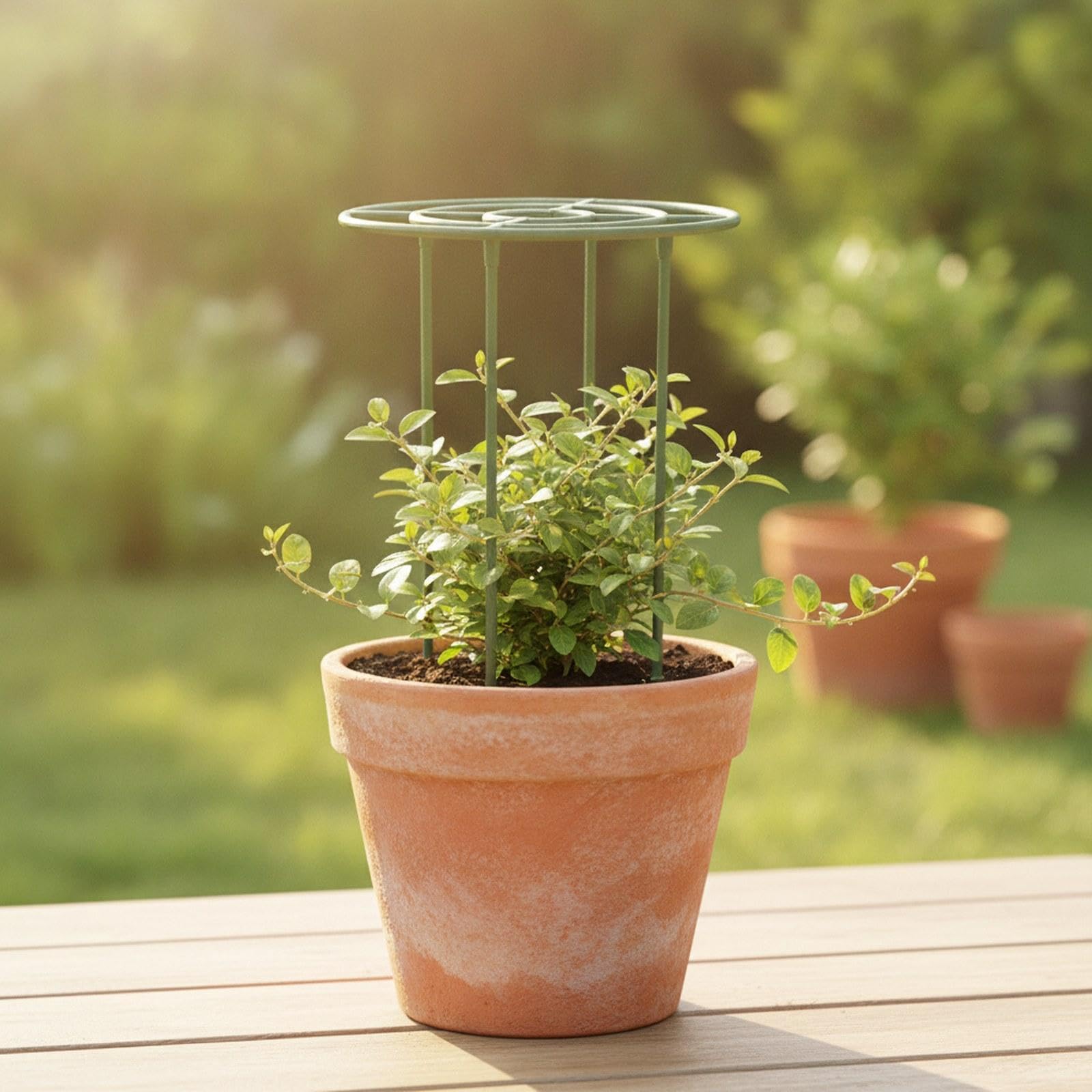 2 Pezzi Trellis Piante Rampicanti Supporto Arrampicata Struttura Durevole Metallo PP per Viti Orto Balcone Casa Patio Terrazzo Interno Es, 30cm X 40cm