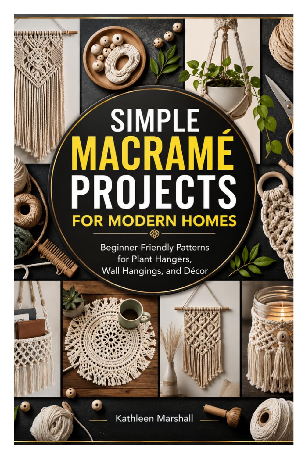 SIMPLE MACRAME PROJECTS FOR MODERN HOMES: Beginner-Friendly Patterns for Plant Hangers, Wall Hangings, and Décor