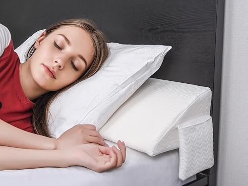 Vista 33 de VEKKIA - Almohada de cuña tamaño individual / almohada cabecera / cuña de colchón / relleno de espacio de cama que puede cerrar el espacio